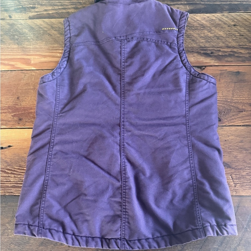 Ariat purple Vest with Sherpa Collar - Picture 2 of 6
